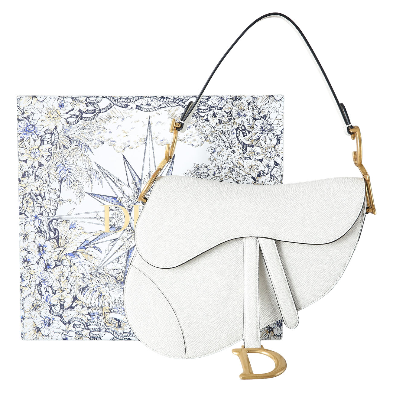 CHRISTIAN DIOR(USED)크리스찬디올 레더 새들백 & 스트랩